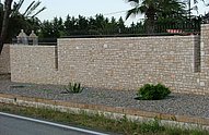 Muri in pietra tranciata